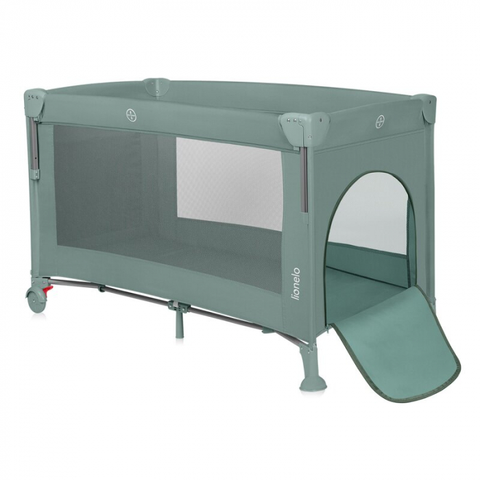 Patut pliant multifunctional Lionelo Ellen cu laterala culisanta pana la 15 kg 120x60 cm [4]