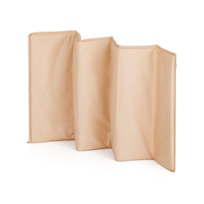 Patut pliant, Petite&Mars, Nyja, 120 x 60 cm, Cu roti, Functie de tarc, Pliere compacta, Include geanta de transport, Intrare laterala cu fermoar, Pereti din plasa, Pana la 15 kg, 0-30 luni, Maro [8]