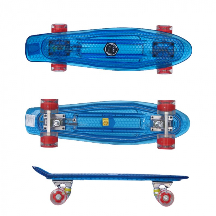 Penny board Mad Cruiser Full LED ABEC 7-albastru [3]