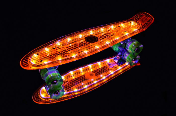 Penny board Mad Cruiser Full LED ABEC 7-oranj - Sportmann [5]
