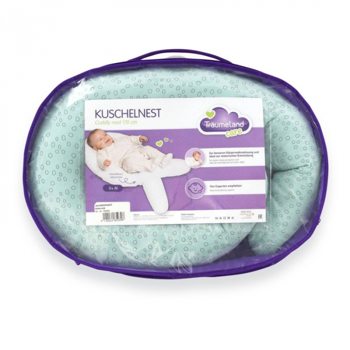 Perna pentru bebelusi Cuddly Nest Circles Mint - Traeumeland [4]