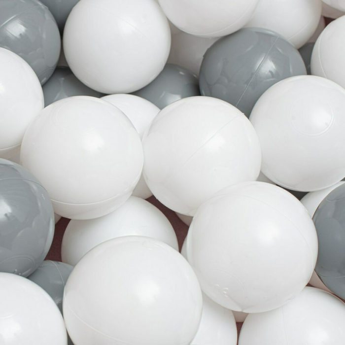 Piscina uscata, New Baby, cu 150 de bile (Alb, gri), din tesatura fina cu certificare Oeko-Tex Standard 100, Dimensiune 83 x 83 x 30 cm, Pink [5]