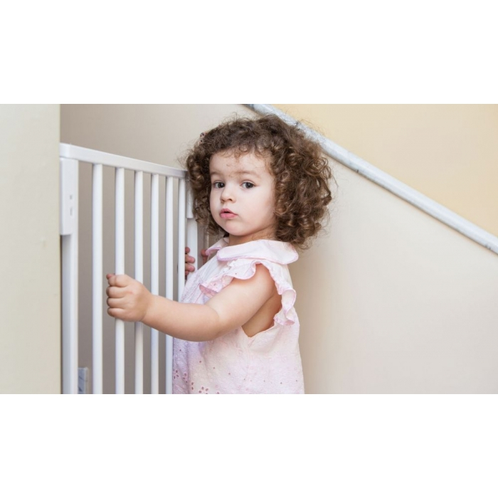 Poarta de siguranta 74-105 cm Ecotoys SG-012-W - Alb [12]