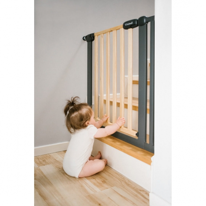 Poarta de siguranta 74-105 cm Kidwell Trasti - Negru [6]