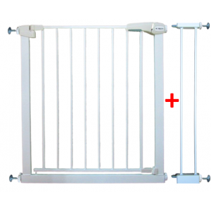 Poarta de siguranta din metal 79-94 cm R-Sport S1 - Alb [2]