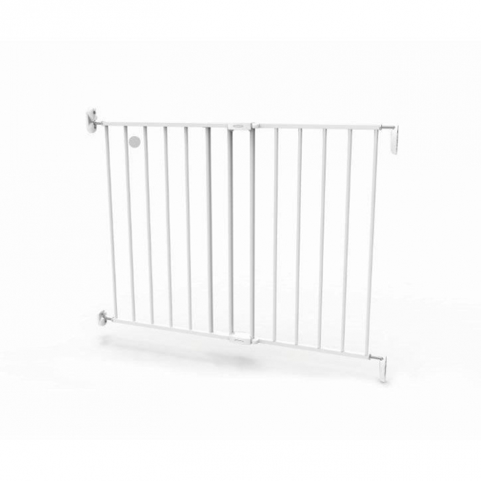 Poarta de siguranta extensibila Noma, 62-102 cm, metal alb, N93361 [7]