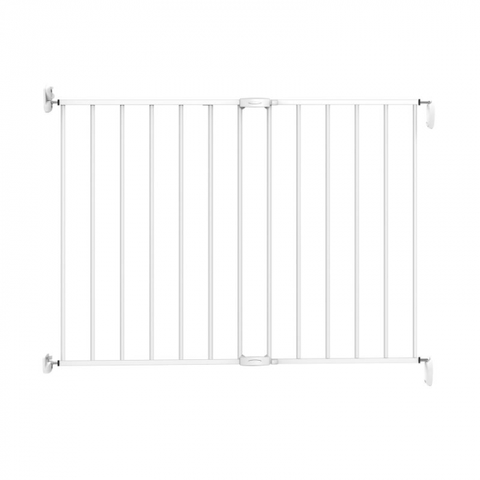 Poarta de siguranta extensibila Noma, 62-102 cm, metal alb, N93361 [5]