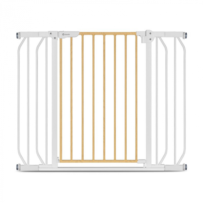 Poarta de siguranta Lionelo Truus Slim prin presiune 105 cm Gri/Natur [1]