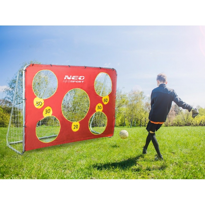 Poarta mare pentru fotbal cu covoras numerotat, 215 x 76 x 153 cm,  Neo-Sport 1451 [4]