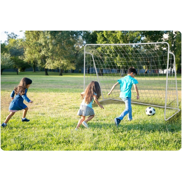 Poarta mare pentru fotbal cu covoras numerotat, 245 x 80 x 155 cm,  Neo-Sport 1455 [6]