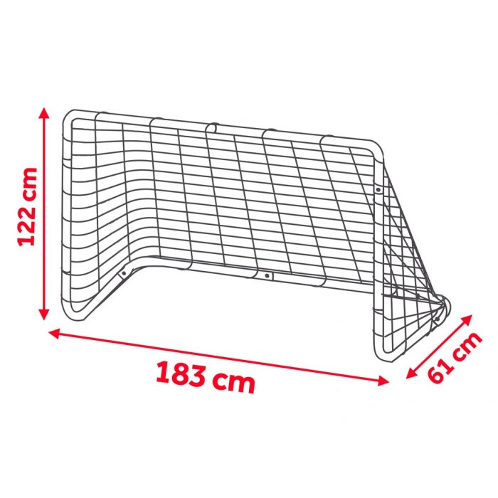 Poarta pentru fotbal 183 x 122 x 61 cm Neo-Sport 1450 [4]