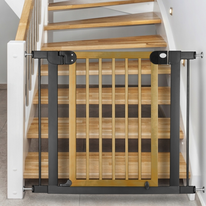 Poarta siguranta 76-104 cm Nukido - Metal + Lemn [4]