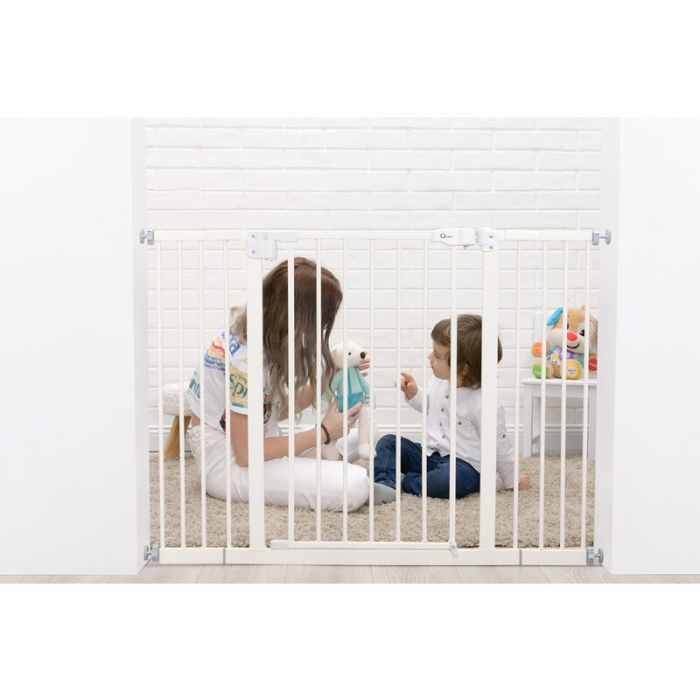 Poarta siguranta Thor, 68-105 cm, Alb - Qmini [13]