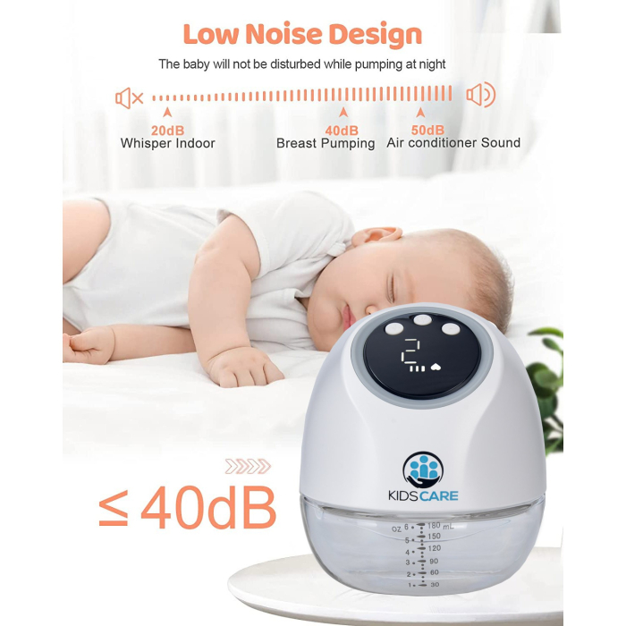Pompa de san electrica si portabila KidsCare, hands free, sub sutien, cu 10 niveluri de aspiratie si 10 niveluri de masaj [7]