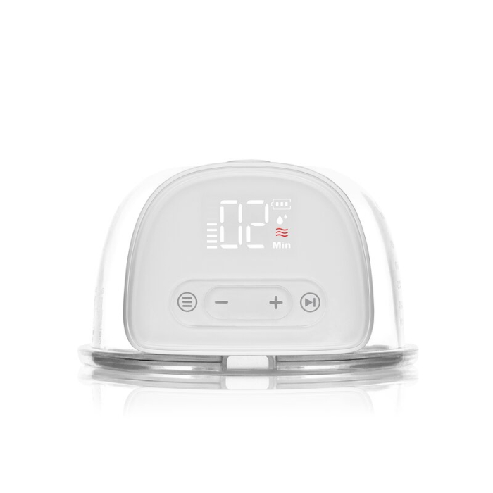 Pompa de san, Lionelo, Fidi Free Lumi, Portabila, cu accesorii, Hands-free, 9 functii de masaj, Functie iluminare pentru noapte, Fara BPA, Autonomie 3 h, Capacitate 180 ml, Alb [9]