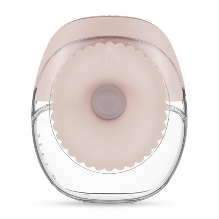 Pompa de san, Lionelo, Fidi Free Slim, Portabila, cu accesorii, Hands-free, Trifazata, Panou control, Autonomie pana la 3 h, 9 functii de masaj, Silentioasa- 40 db, Capacitate 150 ml, Roz [9]