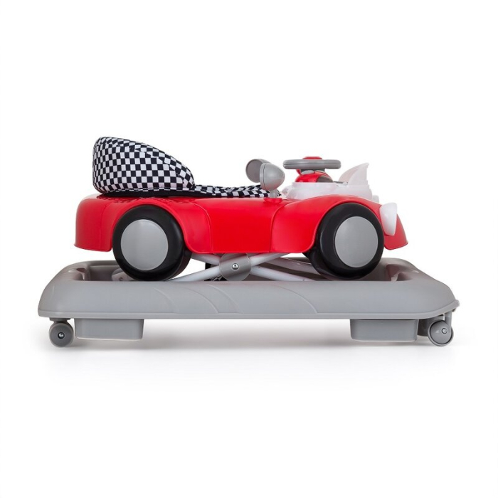 Premergator Feedo Pliabil cu inaltime reglabila in 3 pozitii, cu sistem de franare, Greutate maxima suportata 12 kg, 6 luni+, Red [4]