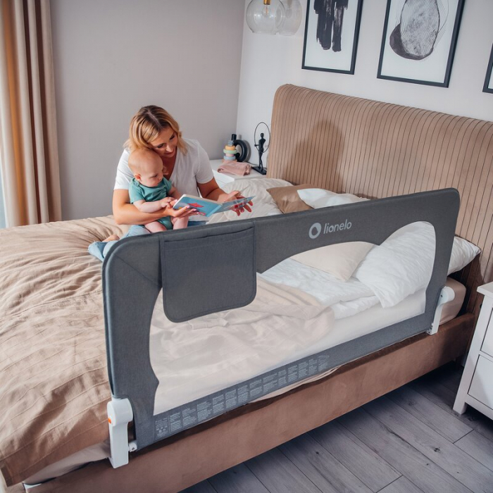 Protectie laterala pat Lionelo Hanna 150x66 cm Bej [3]