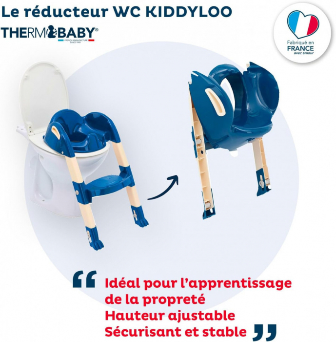 Reductor pentru toaleta cu scarita Kiddyloo OCEAN BLUE [2]