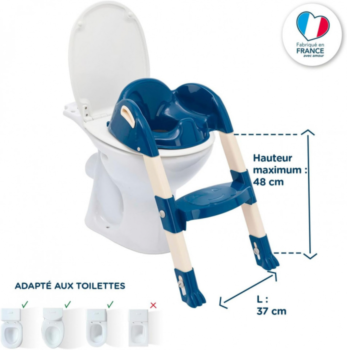 Reductor pentru toaleta cu scarita Kiddyloo OCEAN BLUE [4]