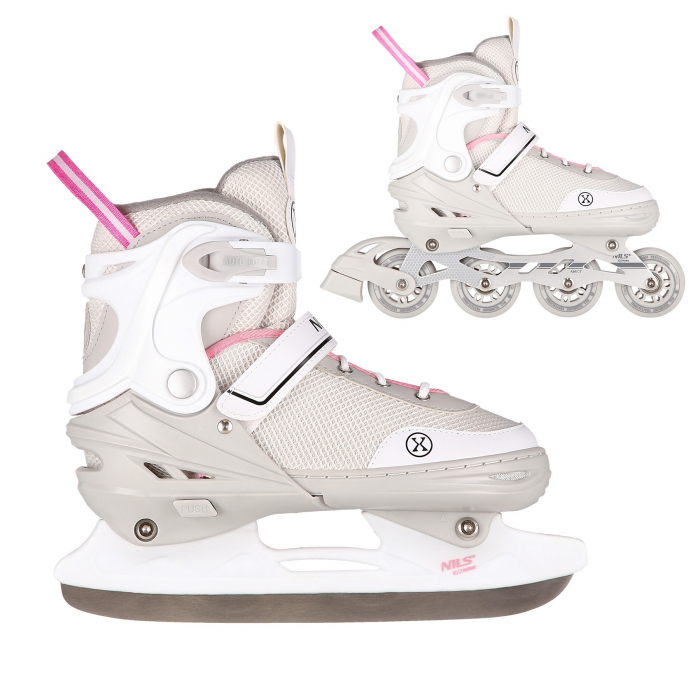 Role/Patine 2IN1 Nils Extreme NH18188A, Gri/Roz [1]