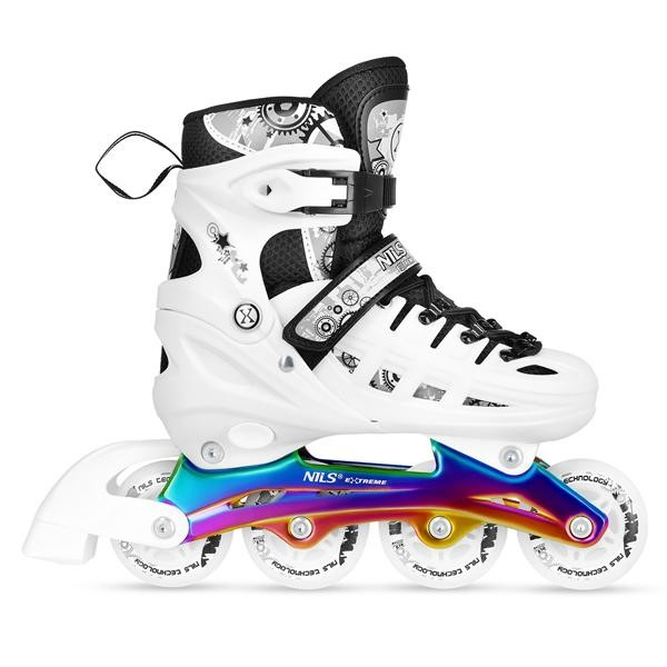 Role Reglabile 4in1 Nils Extreme LED NH10905-Alb curcubeu [3]