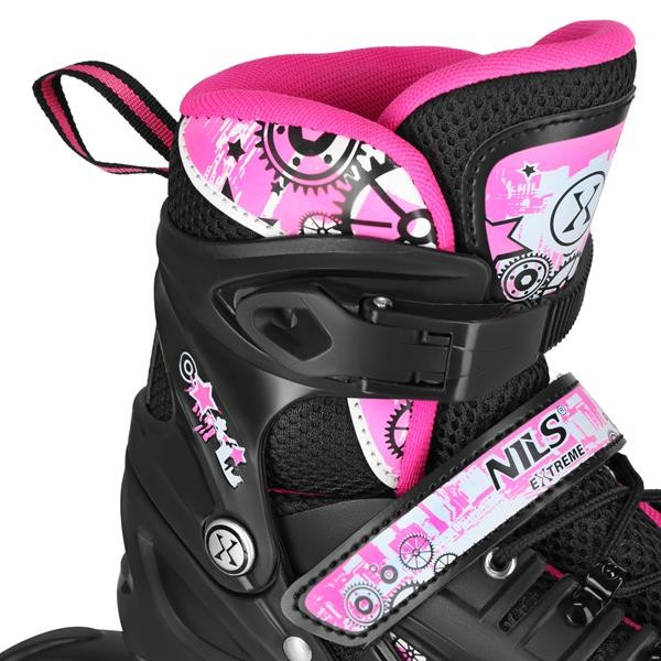 Role Reglabile 4in1 Nils Extreme LED NH10905-Roz curcubeu [5]