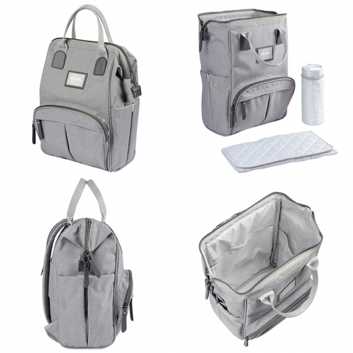 Rucsac de infasat Beaba Wellington Heather Grey [4]