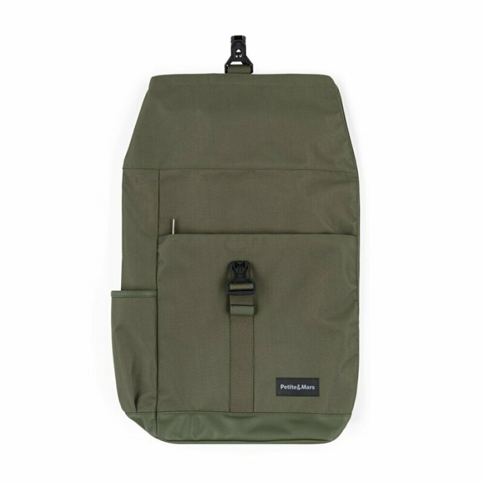 Rucsac pentru mamici, Petite&Mars, Jackob, Compartimentare multipla, Buzunare termoizolante si impermeabile si pentru laptop, Sistem prindere carucior, Include salteluta de infasat, 30 x 46 x 15 cm, V [5]