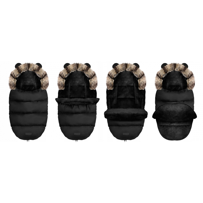 Sac de dormit 95 x 48 cm Ricokids Elmi 720008 - Negru [2]