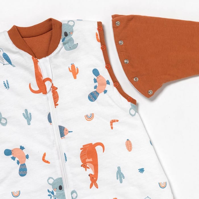 Sac de dormit cu picioruse si maneca lunga detasabila Kangaroo 100 cm + manseta 2.5 Tog - Slumbersac [3]