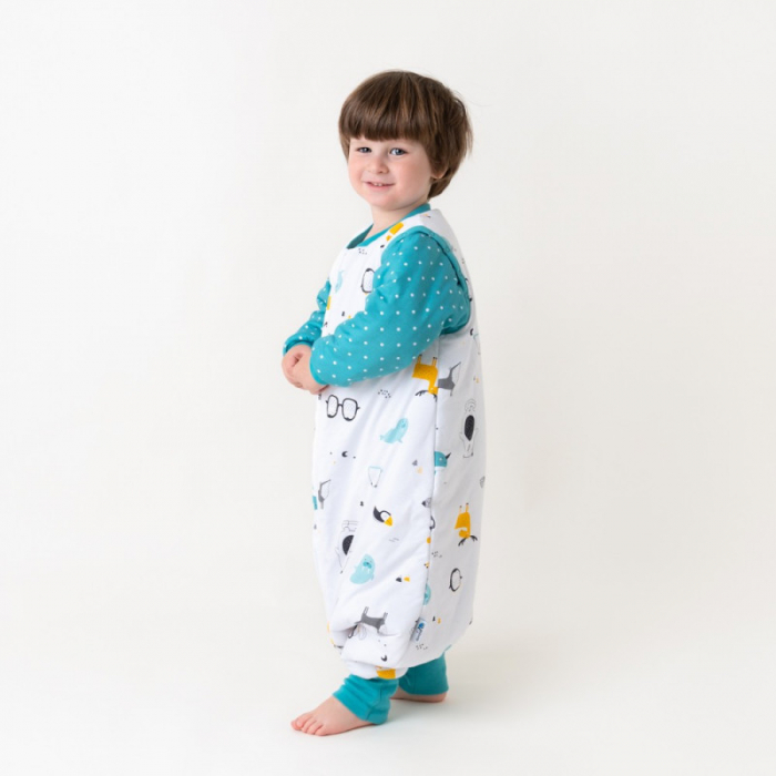 Sac de dormit cu picioruse si maneca lunga detasabila Polar Pals 130 cm + manseta 2.5 Tog - Slumbersac [2]