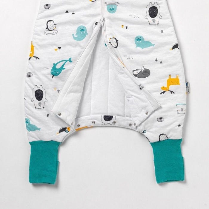 Sac de dormit cu picioruse si maneca lunga detasabila Polar Pals 70 cm + manseta 2.5 Tog - Slumbersac [4]