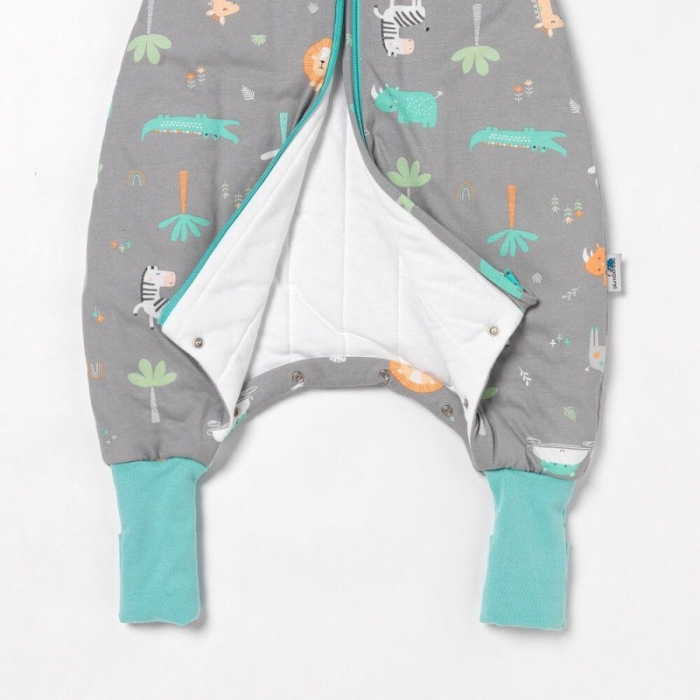 Sac de dormit cu picioruse si maneca lunga detasabila Safari 70 cm + manseta, 2.5 Tog - Slumbersac [4]