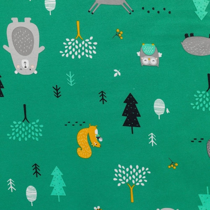 Sac de dormit cu picioruse si maneca lunga detasabila Woodland Animals 90 cm + manseta 2.5 Tog - Slumbersac [3]