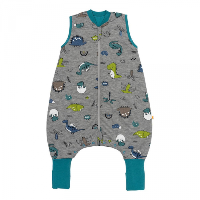 Sac de dormit cu picioruse si talpa antiderapanta Dinosaur 70 cm + manseta 1.0 Tog - Slumbersac [1]