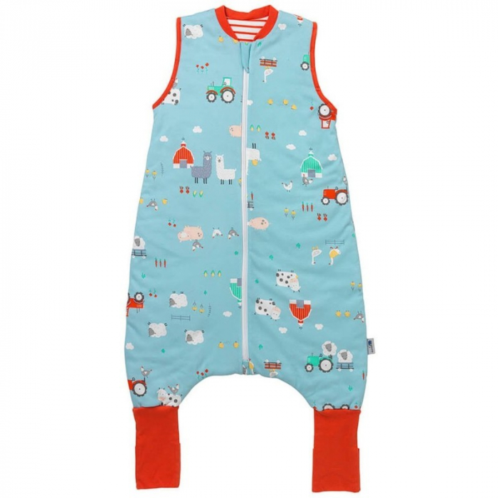 Sac de dormit cu picioruse si talpa antiderapanta Farmyard 120 cm 1.0 Tog - Slumbersac [7]