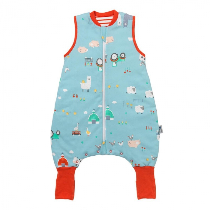 Sac de dormit cu picioruse si talpa antiderapanta Farmyard 80 cm + manseta 1.0 Tog - Slumbersac [4]