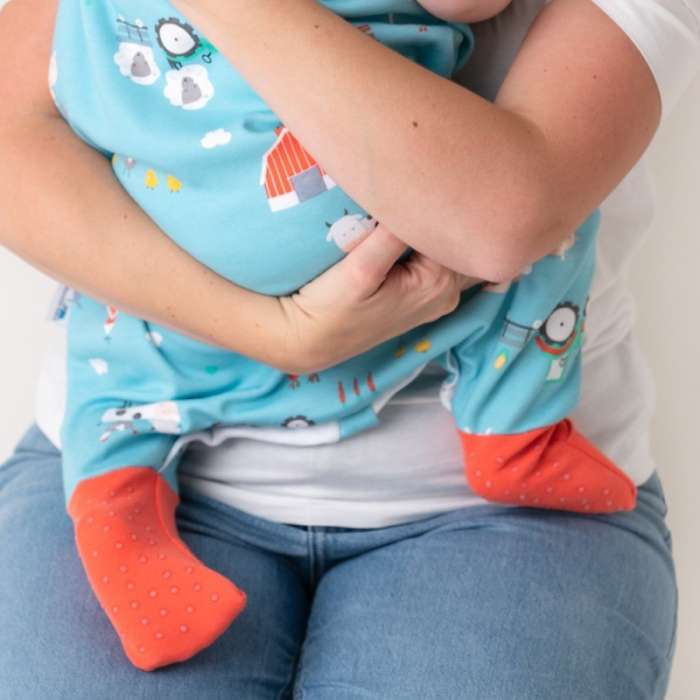 Sac de dormit cu picioruse si talpa antiderapanta Farmyard 80 cm + manseta 1.0 Tog - Slumbersac [6]