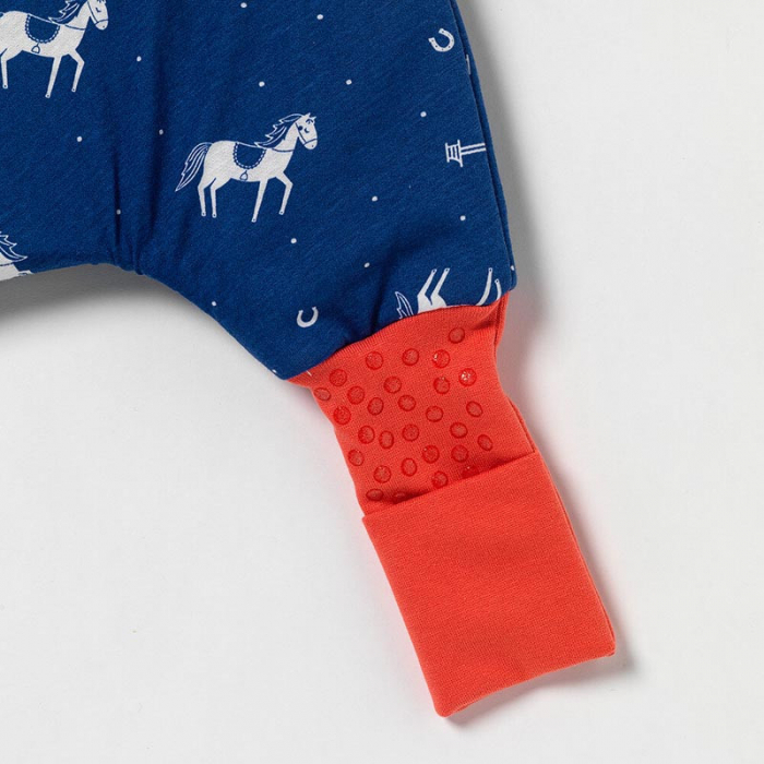 Sac de dormit cu picioruse si talpa antiderapanta Horses 110 cm + manseta 1.0 Tog - Slumbersac [5]