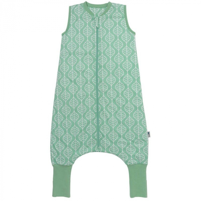 Sac de dormit cu picioruse si talpa antiderapanta Leaves 100 cm + manseta 1.0 Tog - Slumbersac [1]