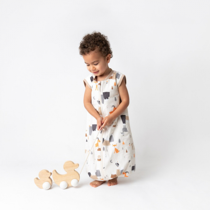 Sac de dormit cu picioruse si talpa antiderapanta Mountain Animals 110 cm + manseta 1.0 Tog - Slumbersac [3]