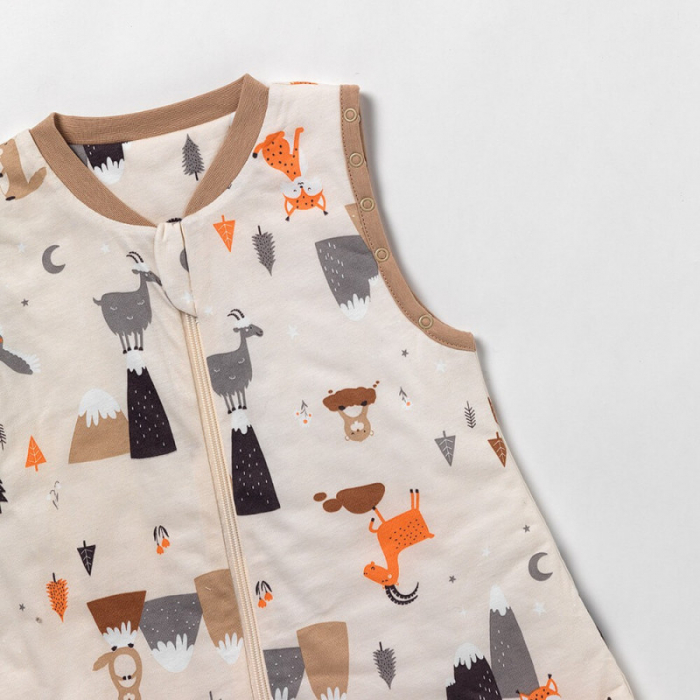 Sac de dormit cu picioruse si talpa antiderapanta Mountain Animals 110 cm + manseta 1.0 Tog - Slumbersac [6]