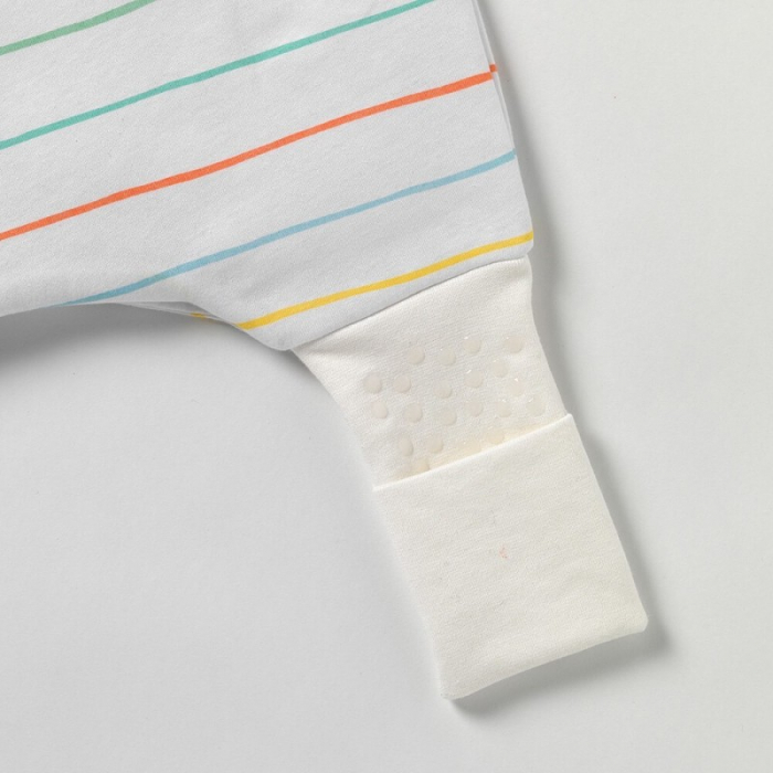 Sac de dormit cu picioruse si talpa antiderapanta Rainbow Stripes 120 cm + manseta 1.0 Tog - Slumbersac [3]