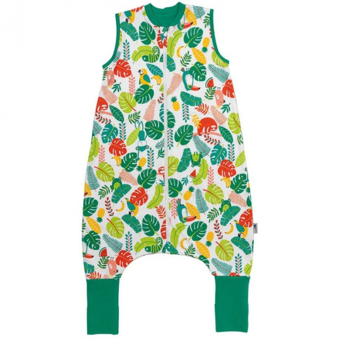 Sac de dormit cu picioruse si talpa antiderapanta Tropical 100 cm + manseta 1.0 Tog - Slumbersac [1]