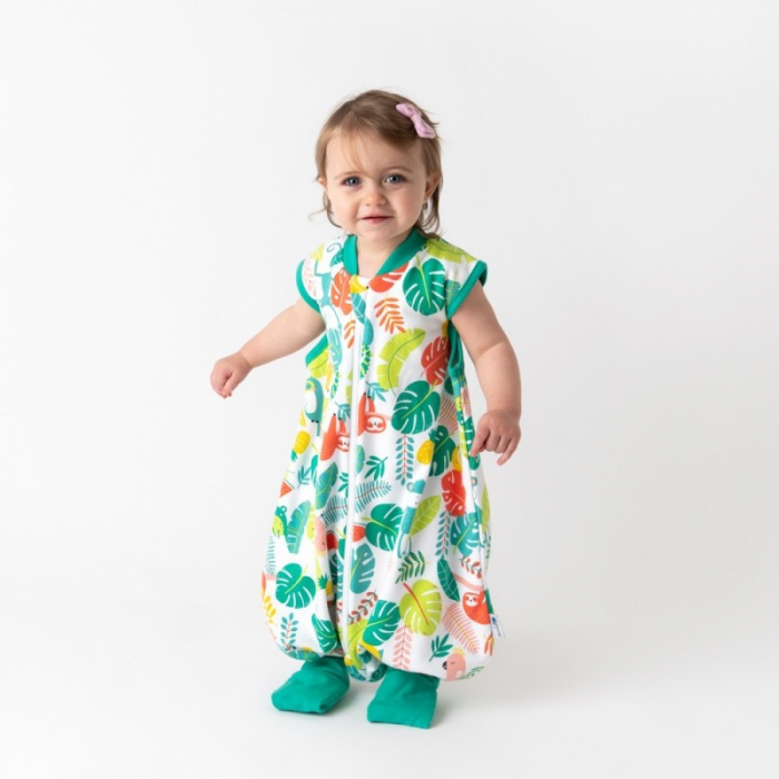 Sac de dormit cu picioruse si talpa antiderapanta Tropical 110 cm + manseta 1.0 Tog - Slumbersac [2]