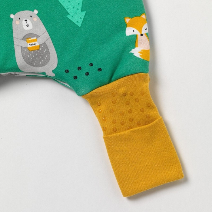 Sac de dormit cu picioruse si talpa antiderapanta Woodland Animals 120 cm + manseta 1.0 Tog - Slumbersac [3]