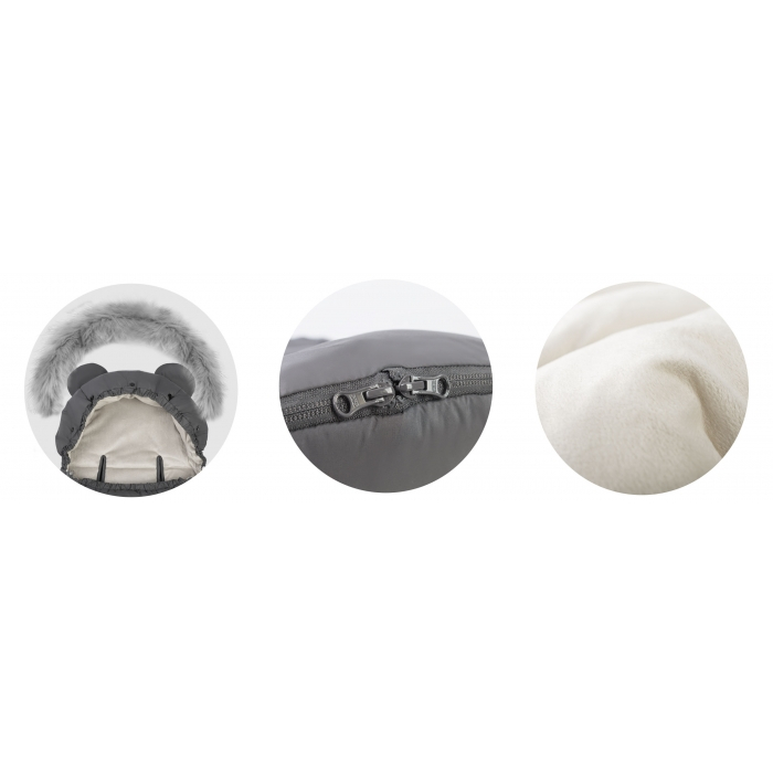 Sac de dormit Ricokids 95 x 48 cm Ricokids Elmi 720001 - Gri inchis [5]