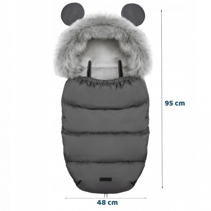 Sac de dormit Ricokids 95 x 48 cm Ricokids Elmi 720001 - Gri inchis [7]