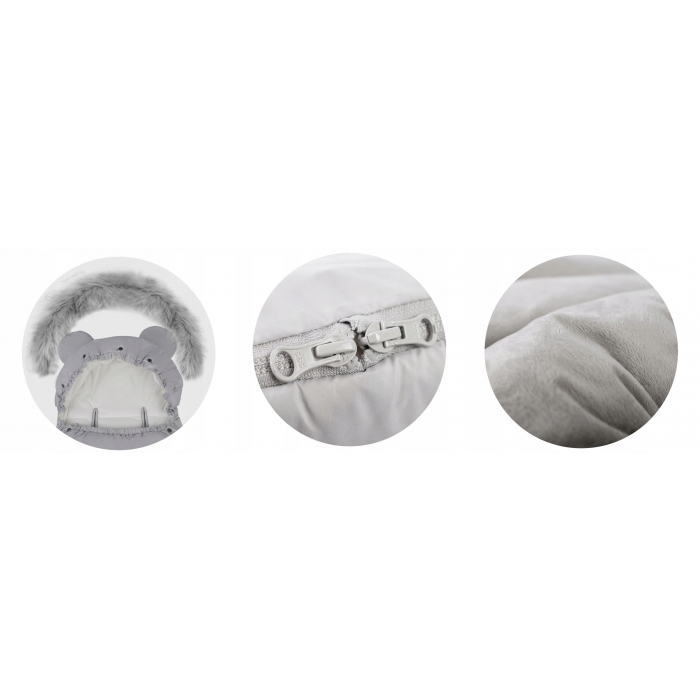 Sac de dormit Ricokids 95 x 48 cm Ricokids Elmi 720002 - Gri deschis [5]